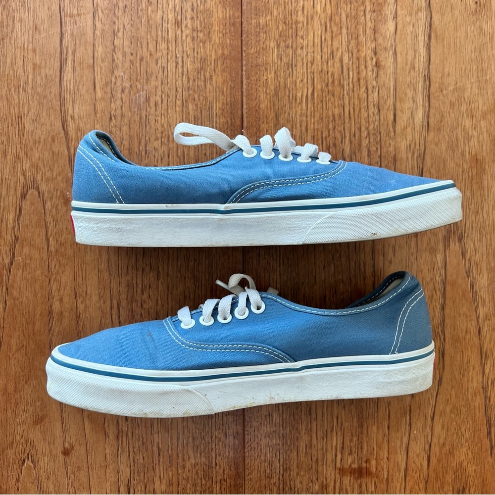 Vans Sky Blue Lace-Up Sneakers 8.5 41 - Picture 5 of 12